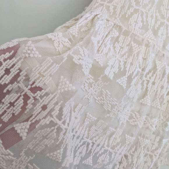 ZARA KIDS EMBROIDERED TULLE SHIRT DRESS - Picture 4 of 7